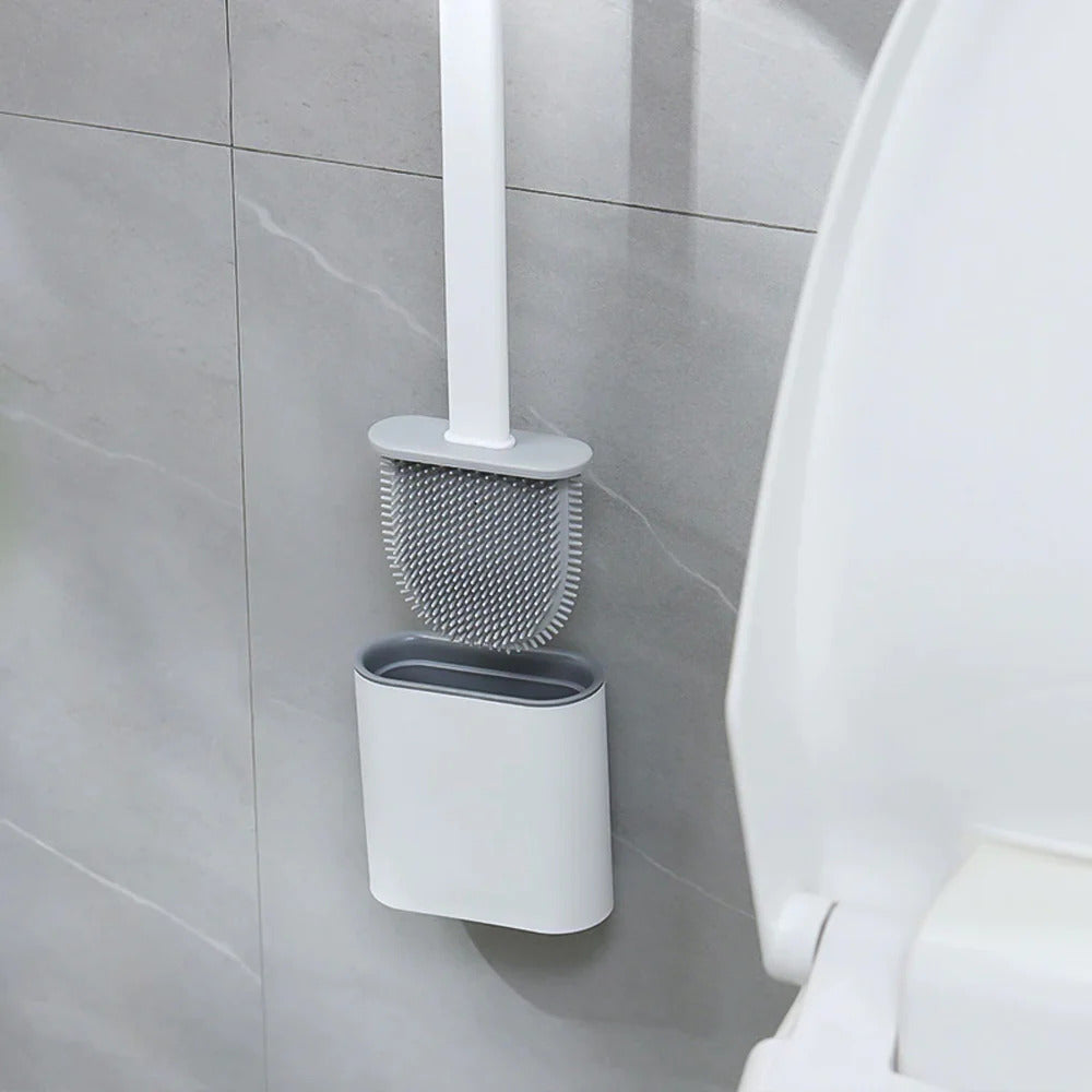 Silikon Toiletbørste med Fleksibel Rensning og Stabil Indendørs Placering