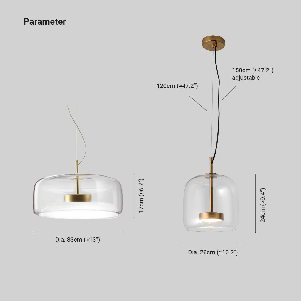 Loftlampe Retro Glas Metal Varm Stemning