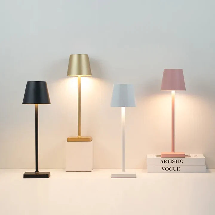 Kabelfri Bordlampe med Varmt Lys og Touchstyring