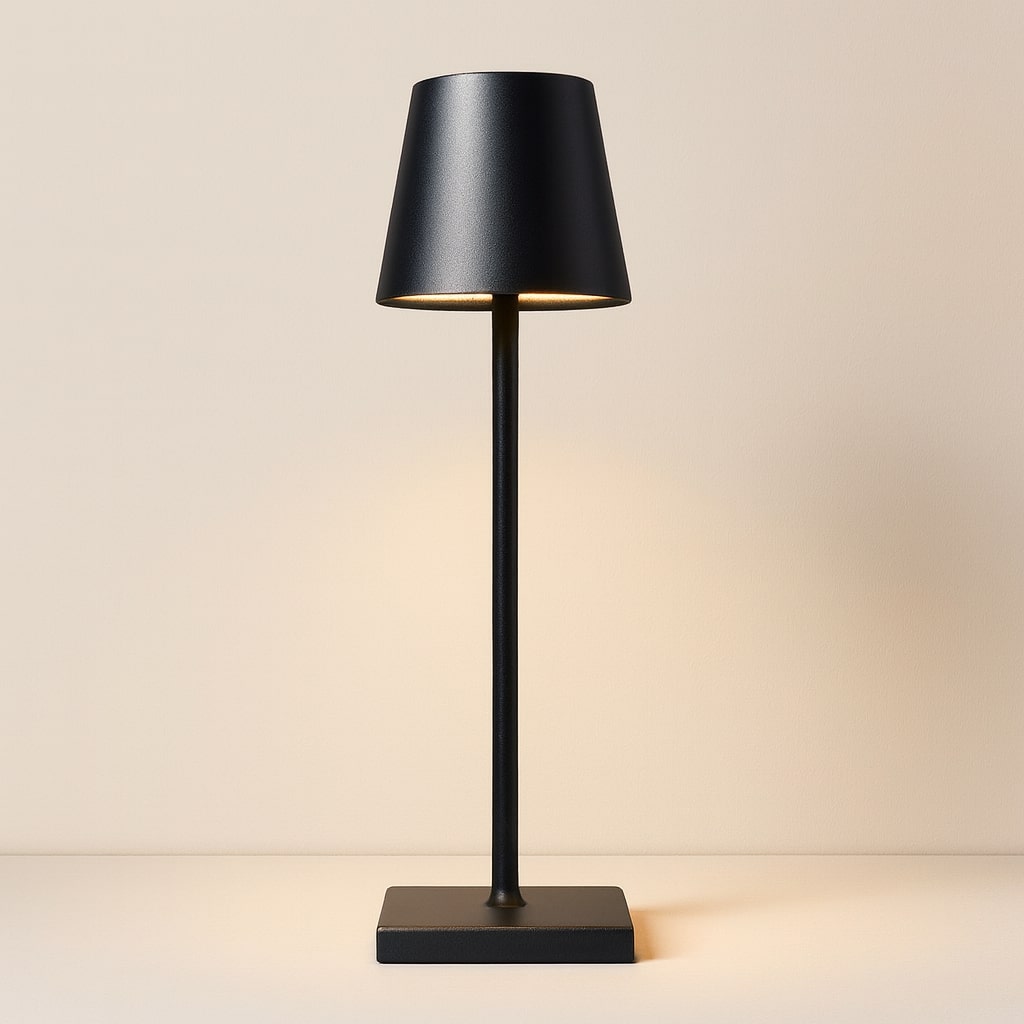 Kabelfri Bordlampe med Varmt Lys og Touchstyring