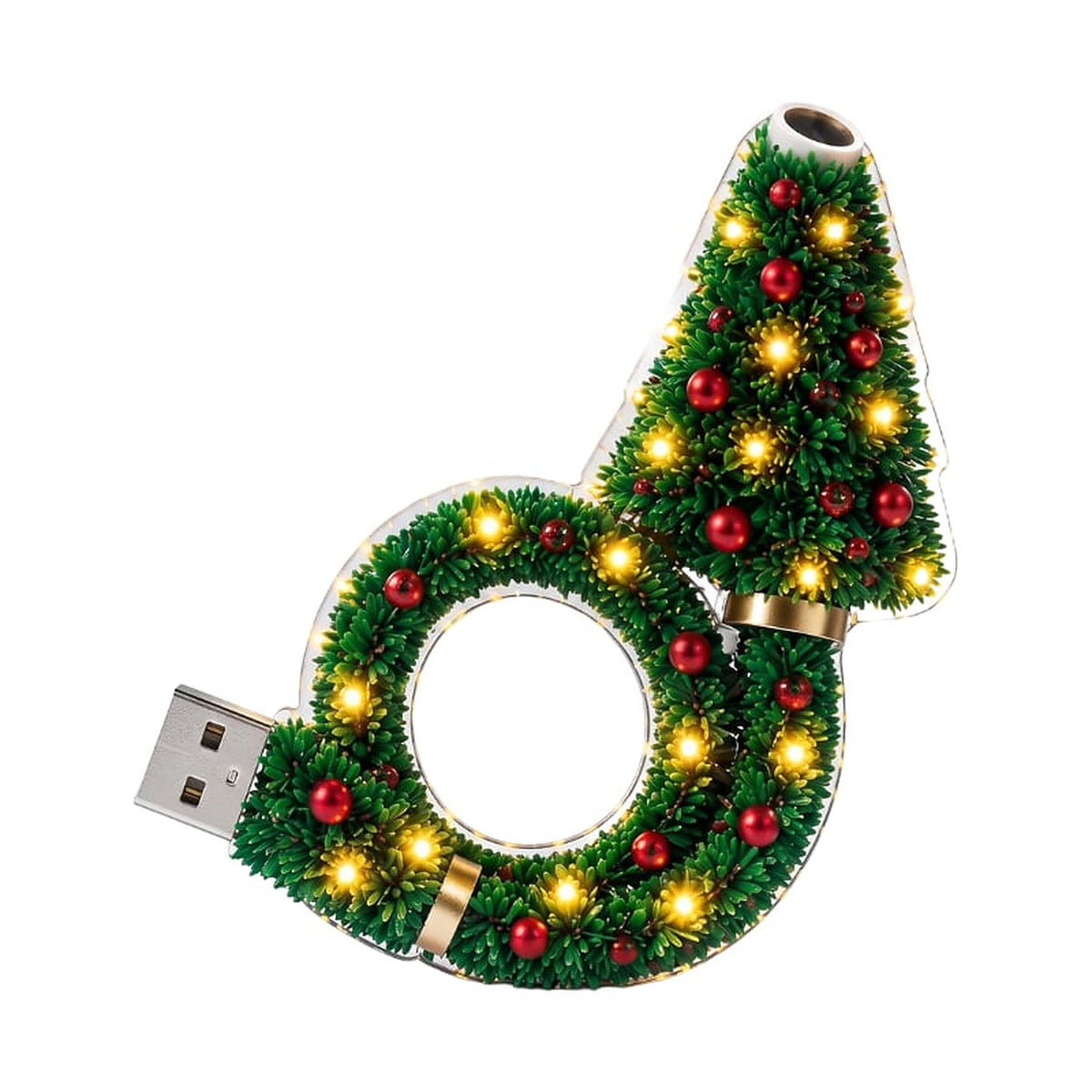 USB-Juleprojektor med 6 Festlige Lysmotiver