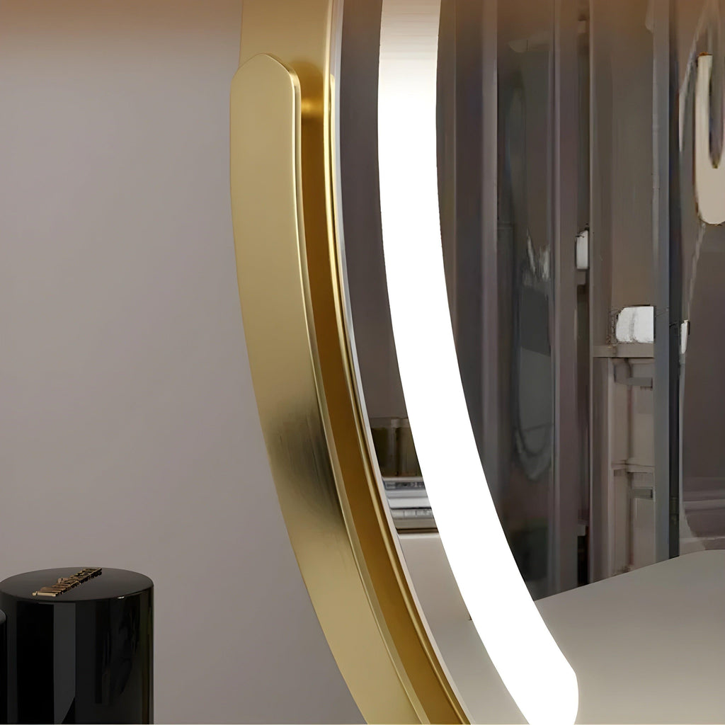 LED Kosmetikspejl Med Justerbar Belysning Og Anti-Dug Funktion