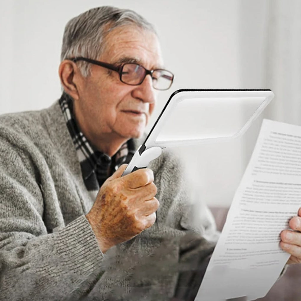 Lupelæsser Med Fuldsideforstørrelse Til Bøger, Dokumenter Og Detaljearbejde
