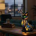 Bordlampe i Glas med Roligt Udtryk og Let Atmosfære