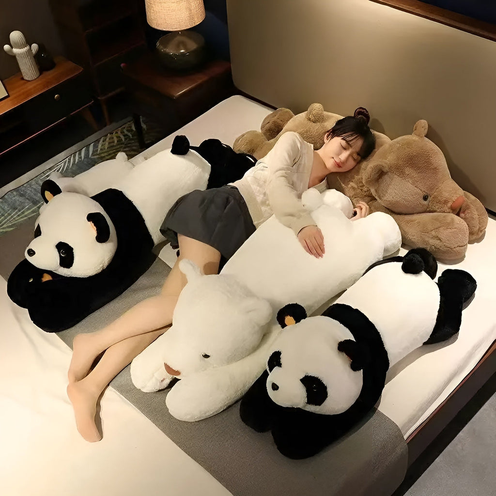Kæmpe Panda Plysbamse Til Kram, Hygge Og Dekoration
