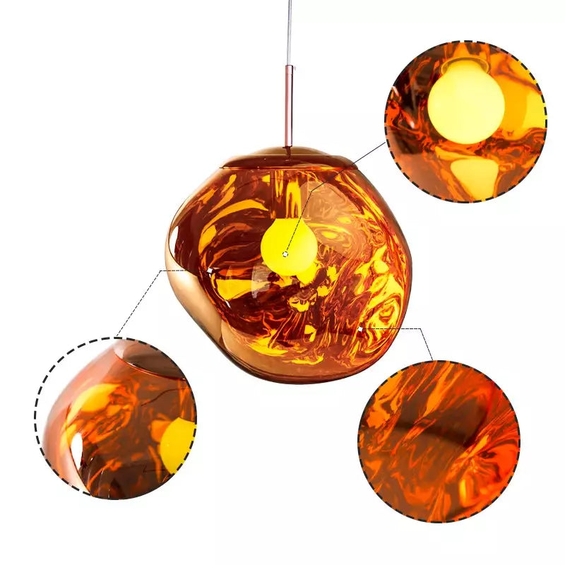 Melt Hængelampe i Moderne Skulpturel Glasdesign