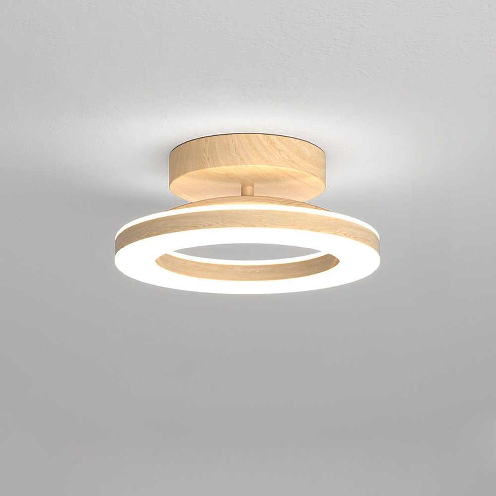 Loftlampe med Blød Glød og Moderne Diskformet Udtryk