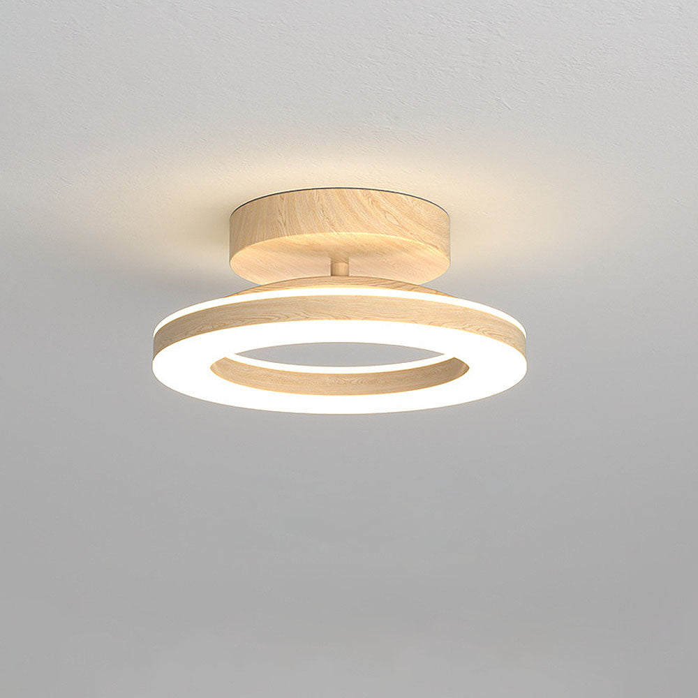 Loftlampe med Blød Glød og Moderne Diskformet Udtryk