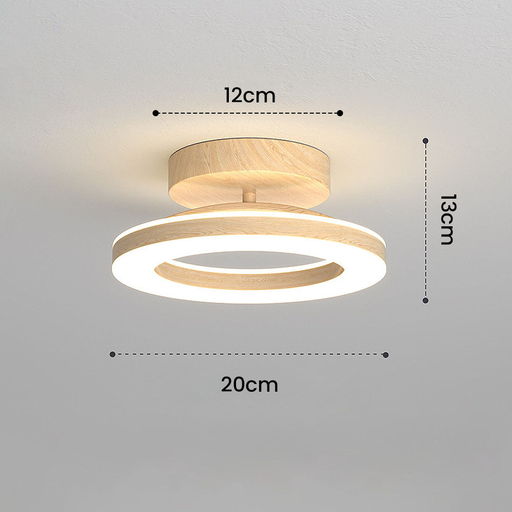 Loftlampe med Blød Glød og Moderne Diskformet Udtryk