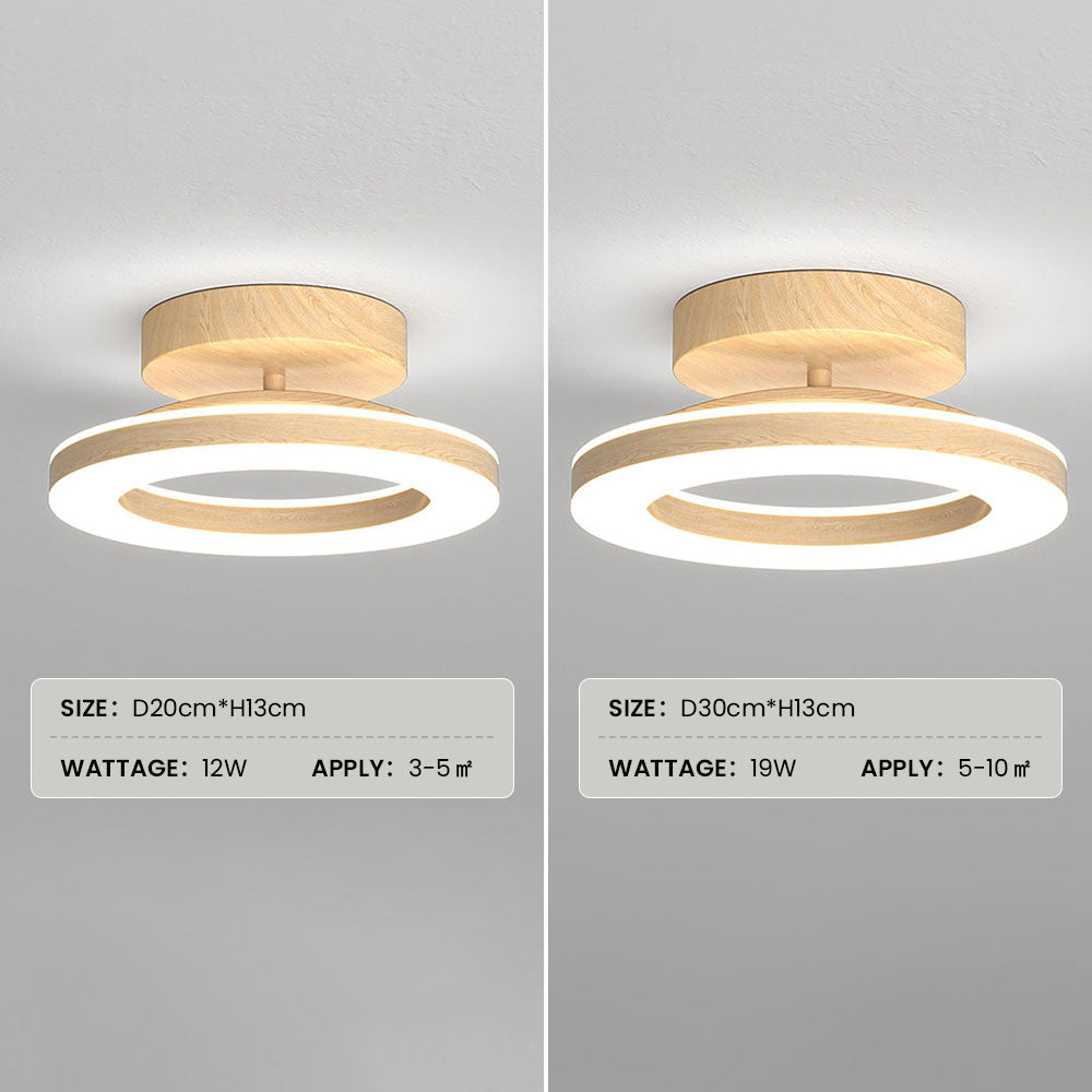 Loftlampe med Blød Glød og Moderne Diskformet Udtryk