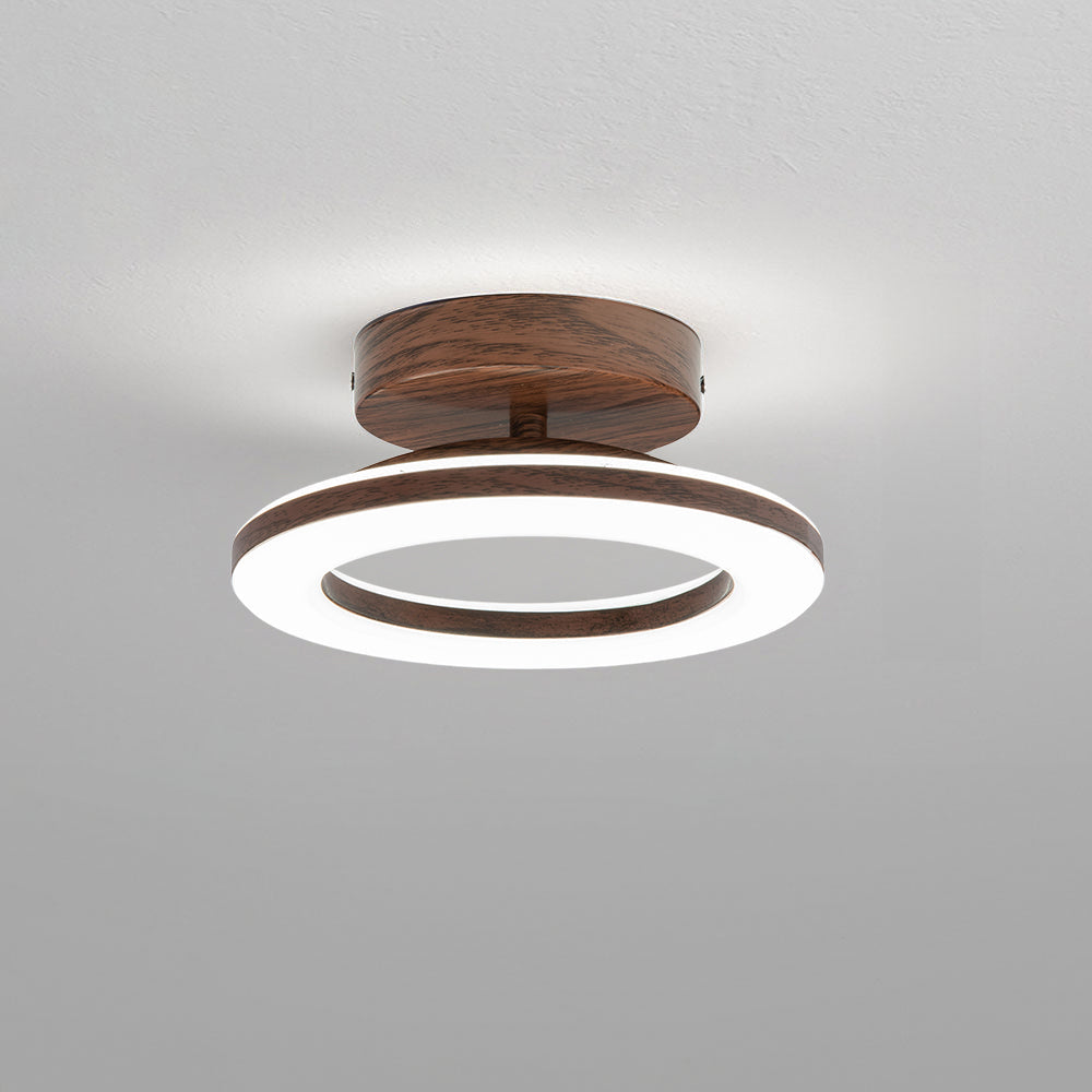 Loftlampe med Blød Glød og Moderne Diskformet Udtryk