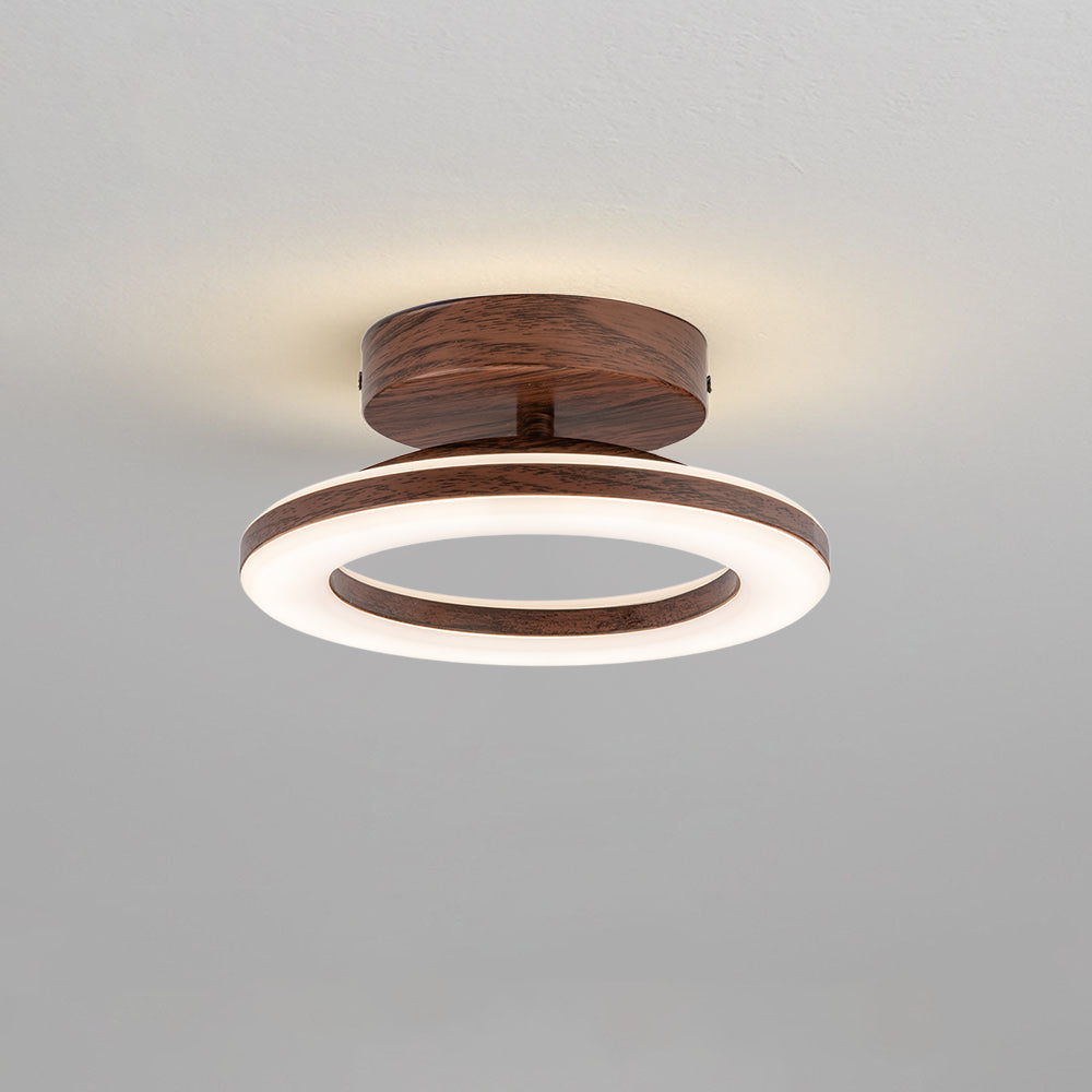Loftlampe med Blød Glød og Moderne Diskformet Udtryk