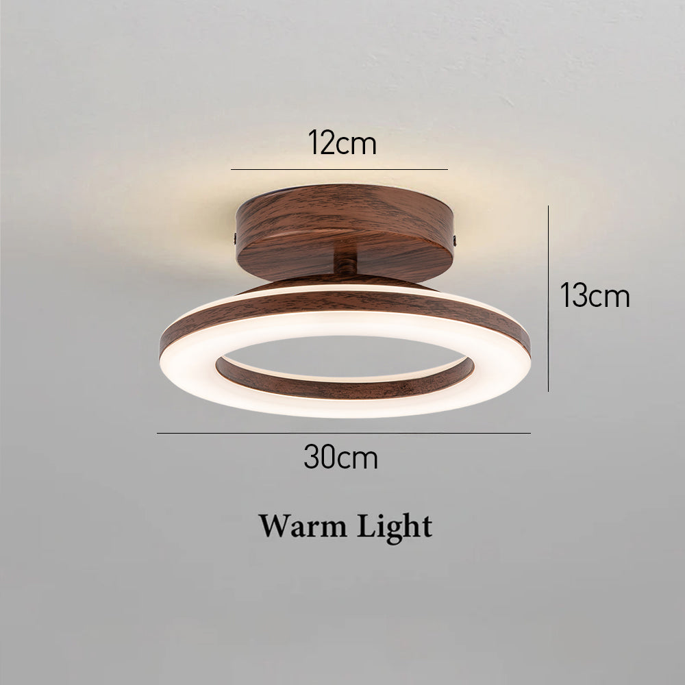 Loftlampe med Blød Glød og Moderne Diskformet Udtryk
