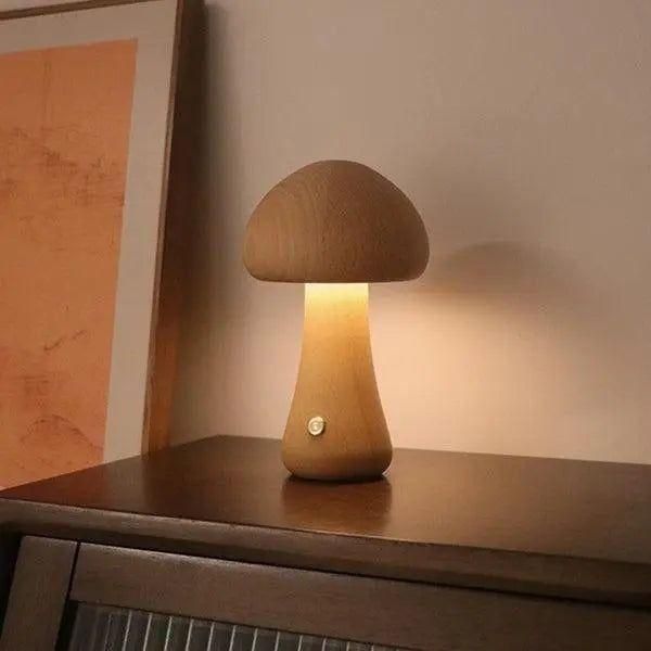 Svampelampe Med Dæmpbar LED-Belysning Og Eventyrligt Borddesign