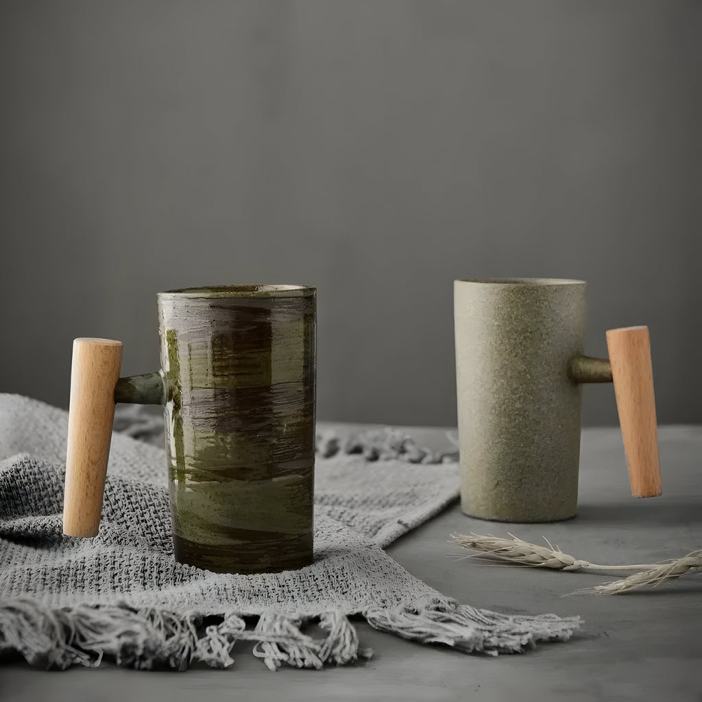 Keramisk Krus I Japansk Stil Med Naturligt Wabi-Sabi Design