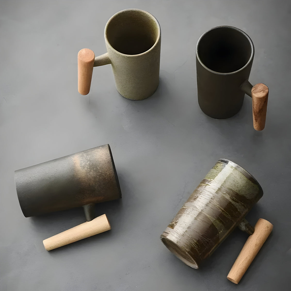 Keramisk Krus I Japansk Stil Med Naturligt Wabi-Sabi Design