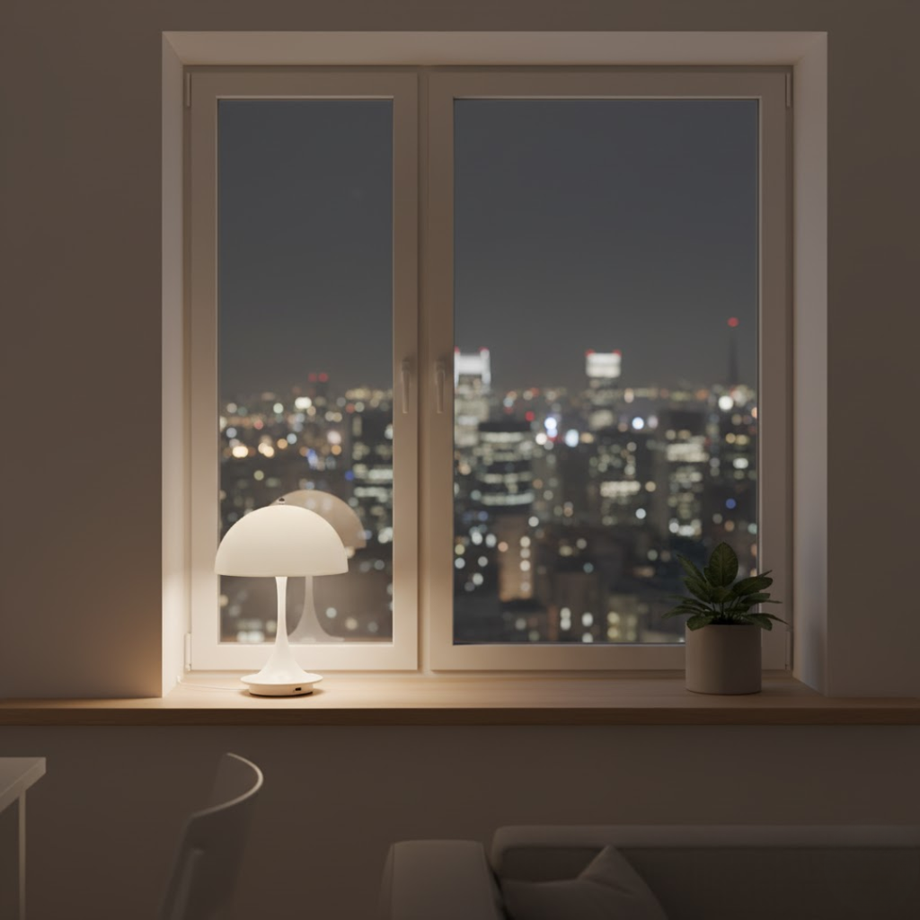 Trådløs Bordlampe med Moderne Form og Varm LED Belysning