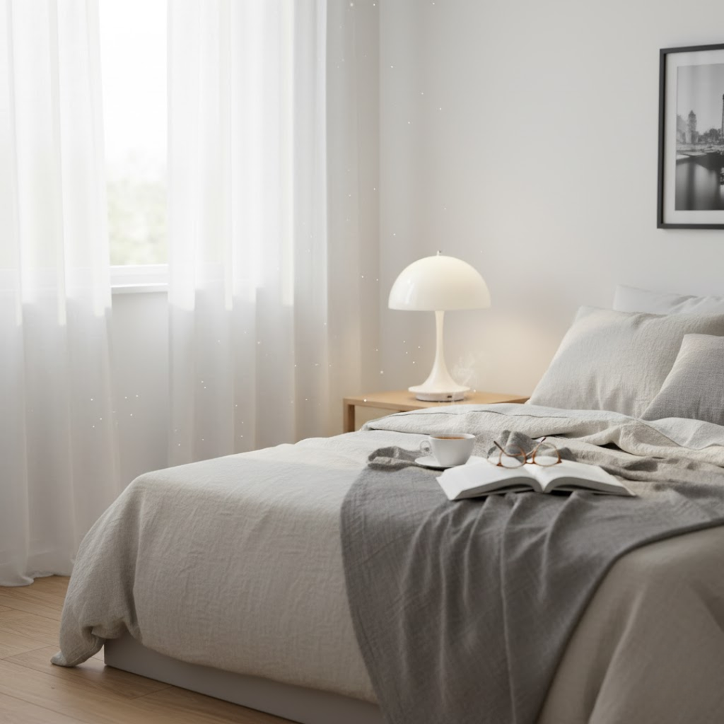 Trådløs Bordlampe med Moderne Form og Varm LED Belysning