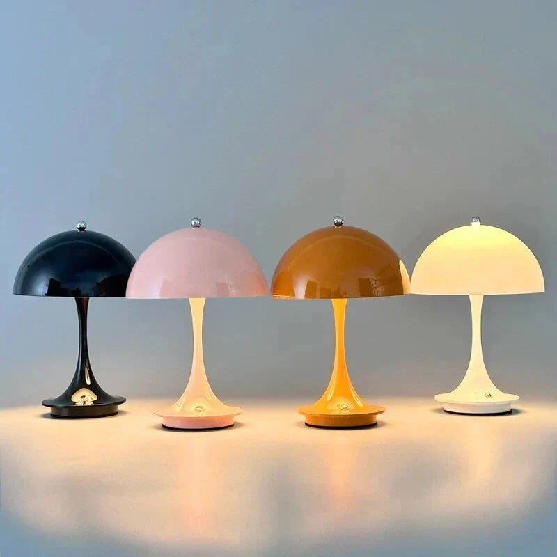 Trådløs Bordlampe med Moderne Form og Varm LED Belysning