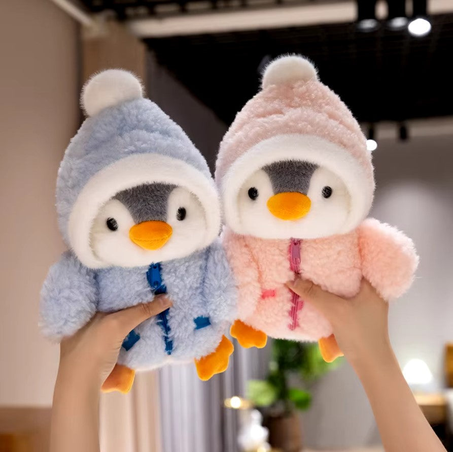 Blød Pingvinbamse på 25 cm til Kram og Hygge