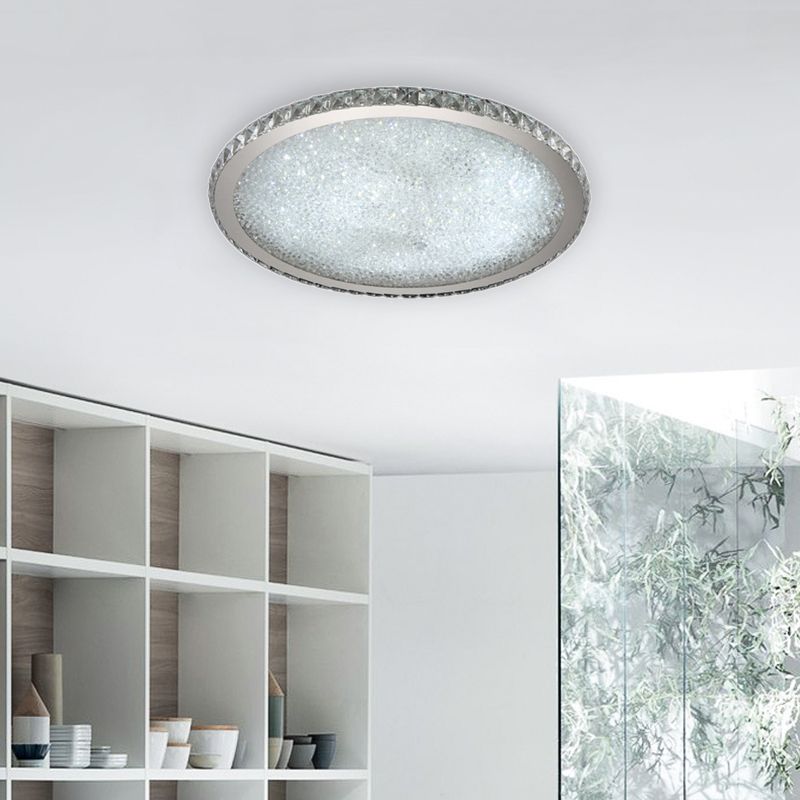 Moderne LED-Loftlampe med 3D-Krystaller