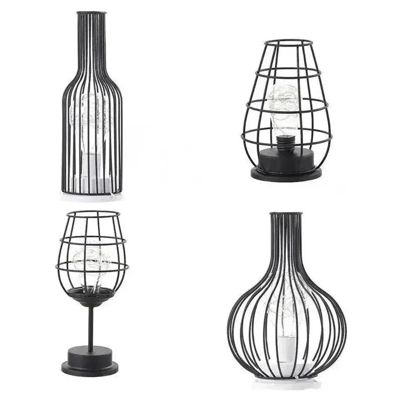 Retro Bordlampe Med Varm LED-Belysning Og Klassisk Design