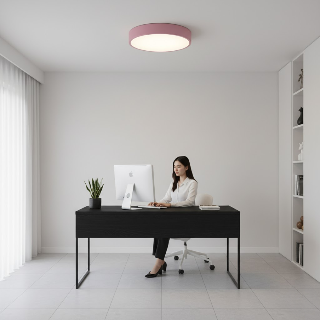 Loftlampe med Slankt Design og Blød LED Belysning