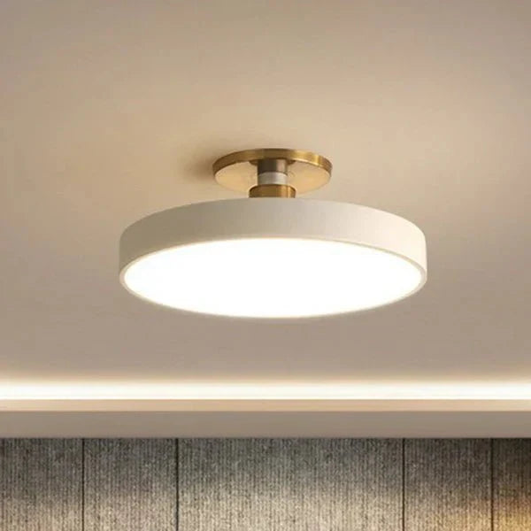 Loftlampe med Flad Form og Jævn LED‑Belysning