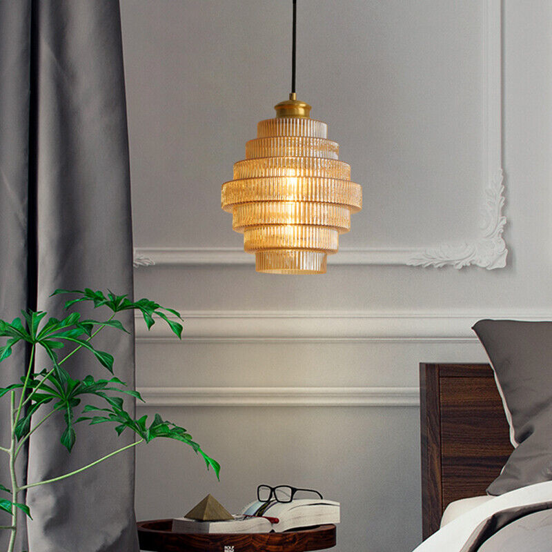 Loftlampe Flaskeform Glas Metal Klassisk Indre Belysning