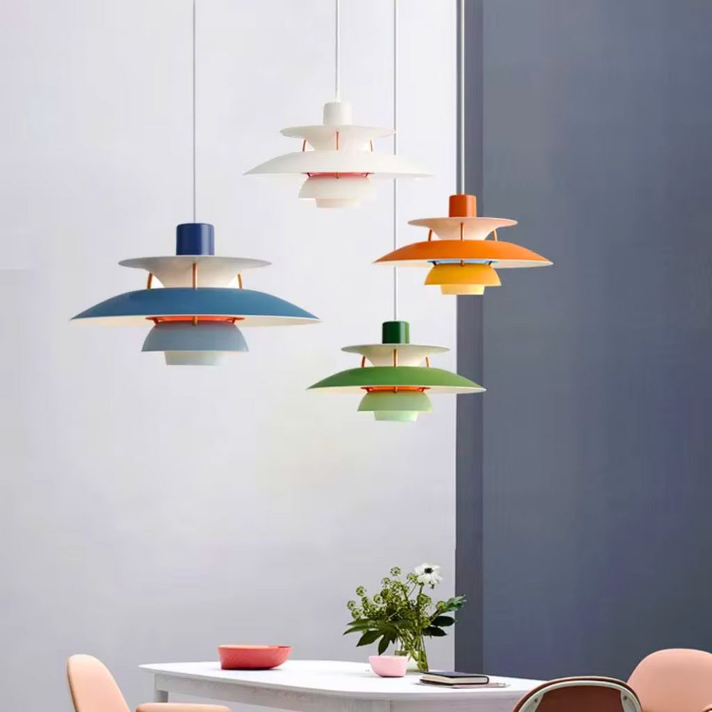 Moderne Loftpendel Med Elegant Nordisk Form Og Dæmpbar LED Belysning