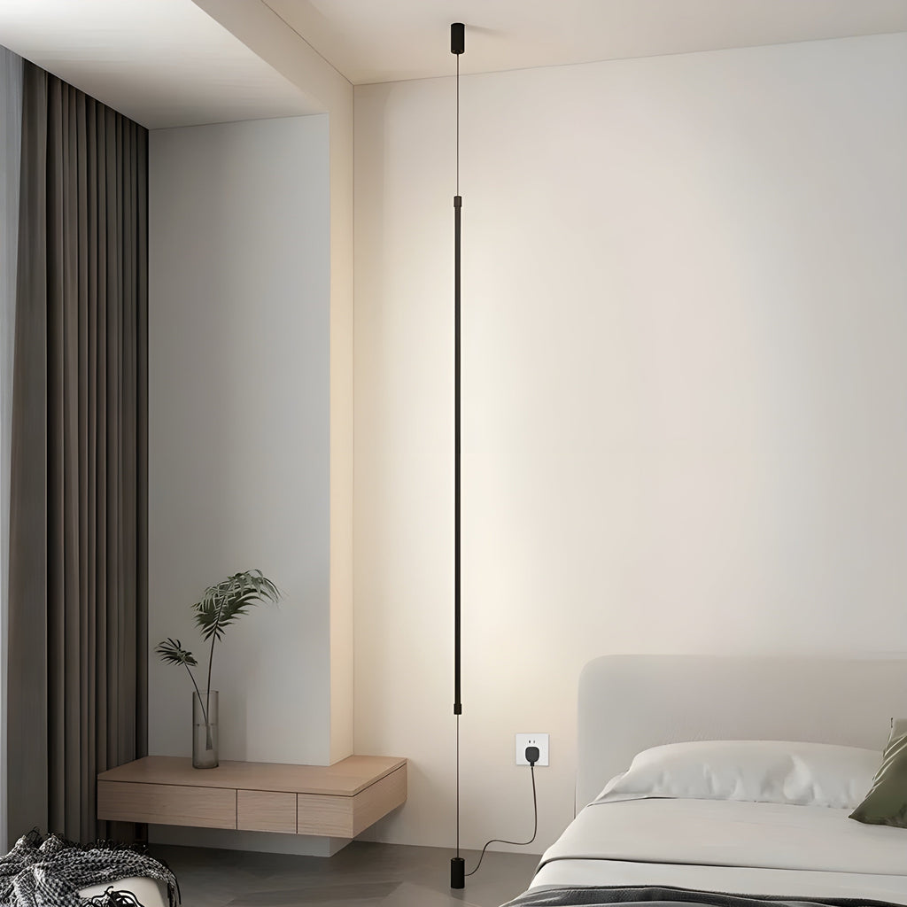 Slank LED Gulvlampe Med Nordisk Design Og Blændfrit Lys