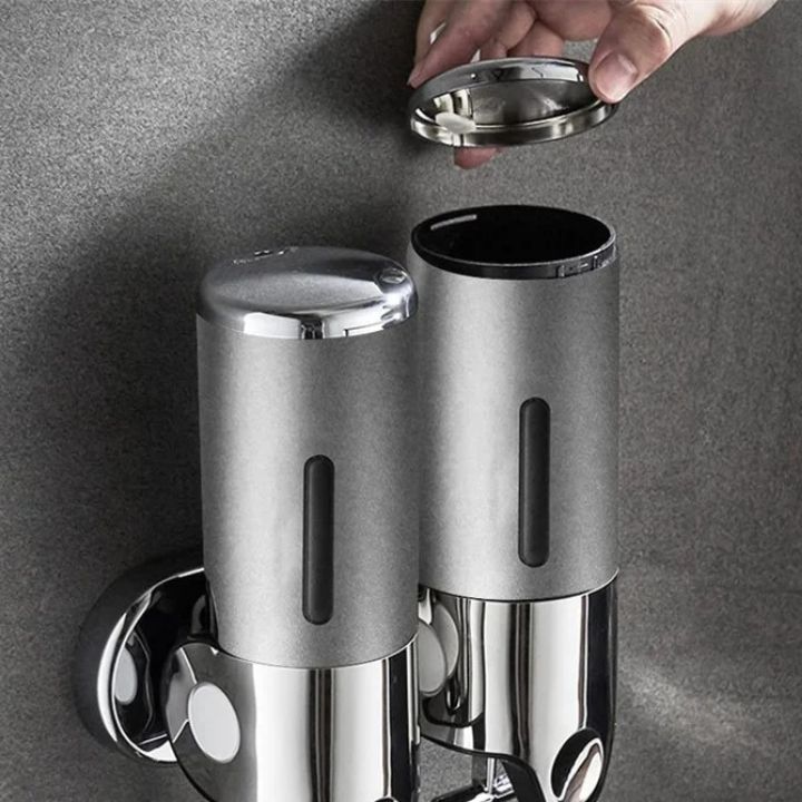 Vægmonteret Sæbedispenser Med Rustfrit Stål Design Til Badeværelse Og Køkken