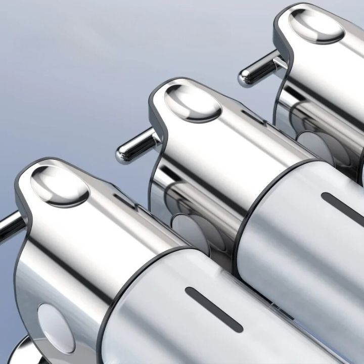 Vægmonteret Sæbedispenser Med Rustfrit Stål Design Til Badeværelse Og Køkken
