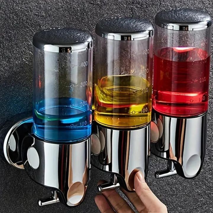 Vægmonteret Sæbedispenser Med Rustfrit Stål Design Til Badeværelse Og Køkken