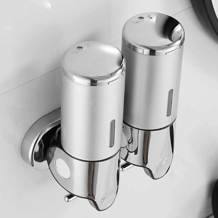 Vægmonteret Sæbedispenser Med Rustfrit Stål Design Til Badeværelse Og Køkken
