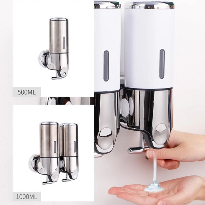 Vægmonteret Sæbedispenser Med Rustfrit Stål Design Til Badeværelse Og Køkken