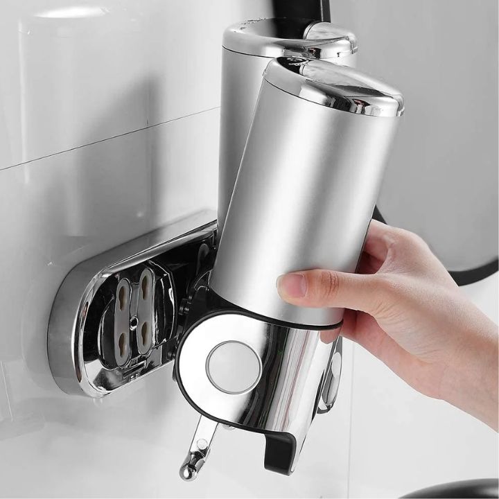 Vægmonteret Sæbedispenser Med Rustfrit Stål Design Til Badeværelse Og Køkken