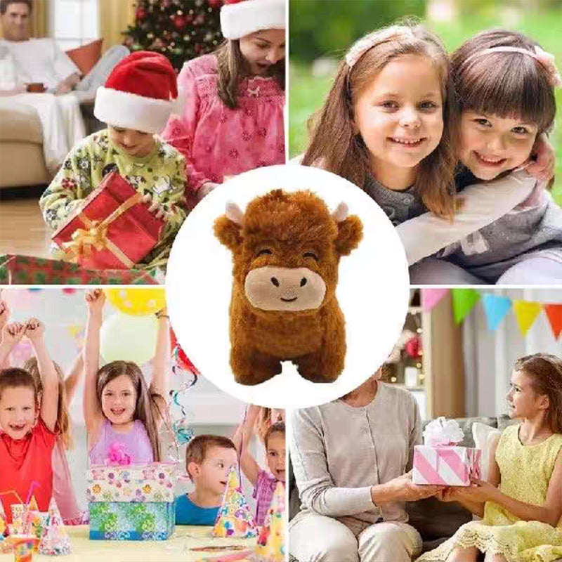 Højlandskvæg Plysbamse Til Hygge, Leg Og Dekoration