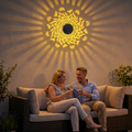Solardrevet Mandalalampe med Automatisk Sensor og Vejrbestandigt Jern