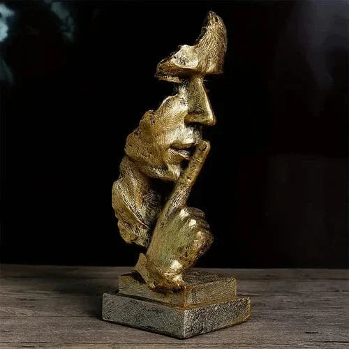 Abstrakt Resinfigur Med Moderne Stilhed Og Elegant Refleksivt Udtryk