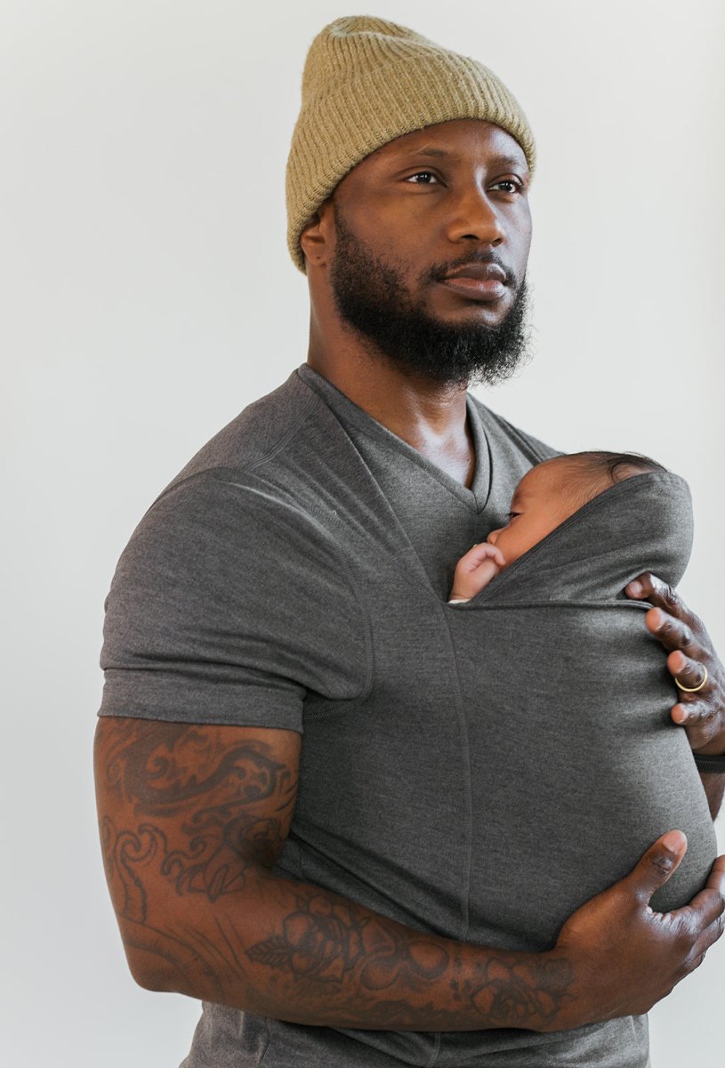 Baby Bære-T-Shirt Med Ergonomisk Støtte Og Justerbar Pasform