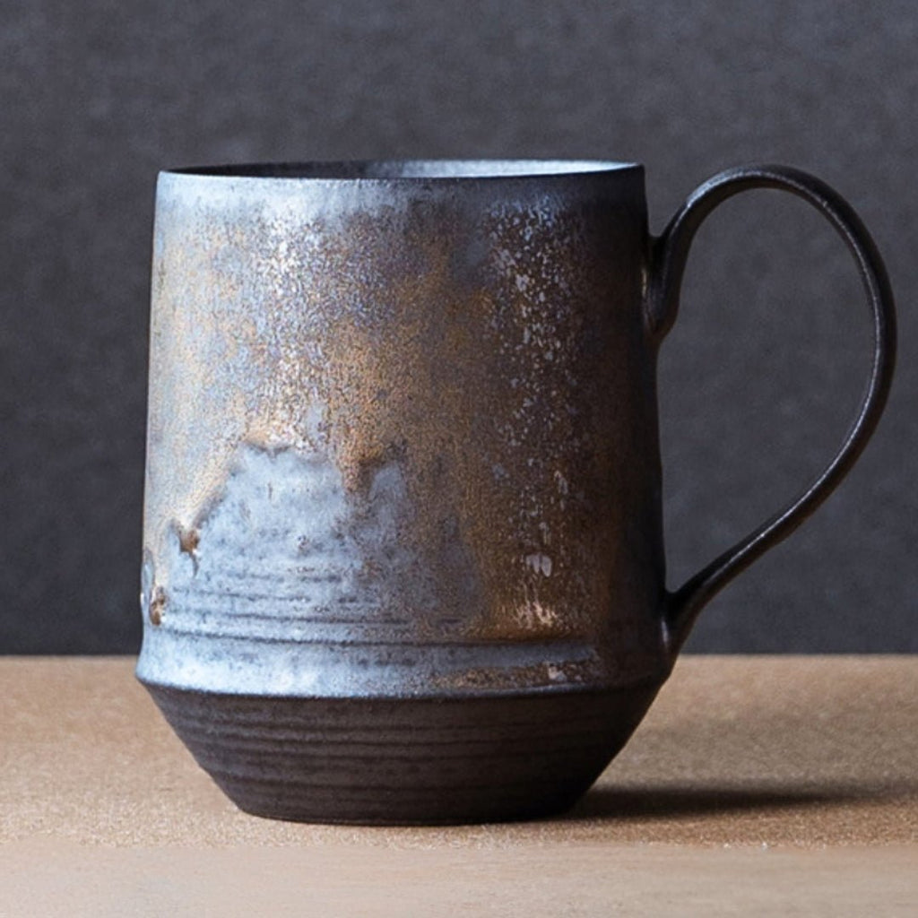 Rustik Keramikkrus Med Vintage Design Til Kaffe, Te Og Varme Drikke