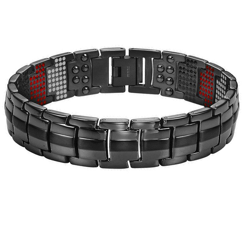 Magnetisk Armbånd I Titaniumlook Med Komfortabel Pasform Til Hverdagsbrug