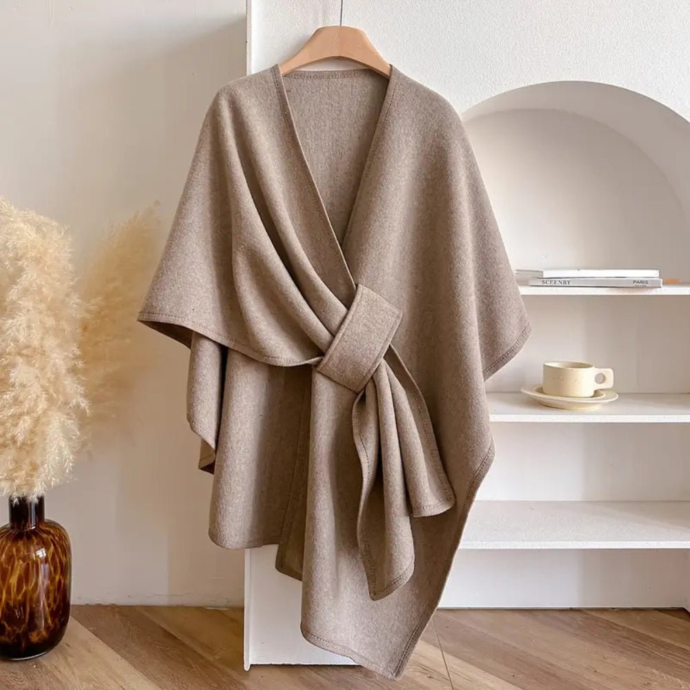 Elegant Poncho i Uldblanding til Damer