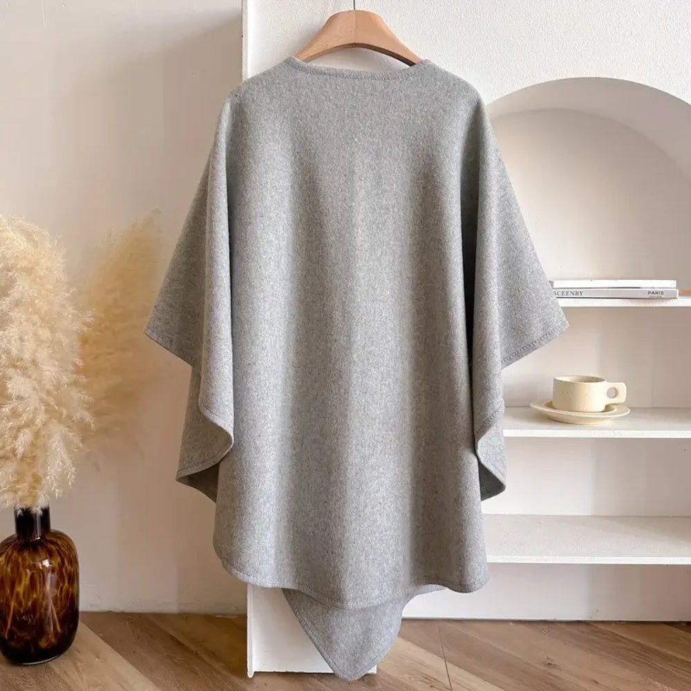 Elegant Poncho i Uldblanding til Damer