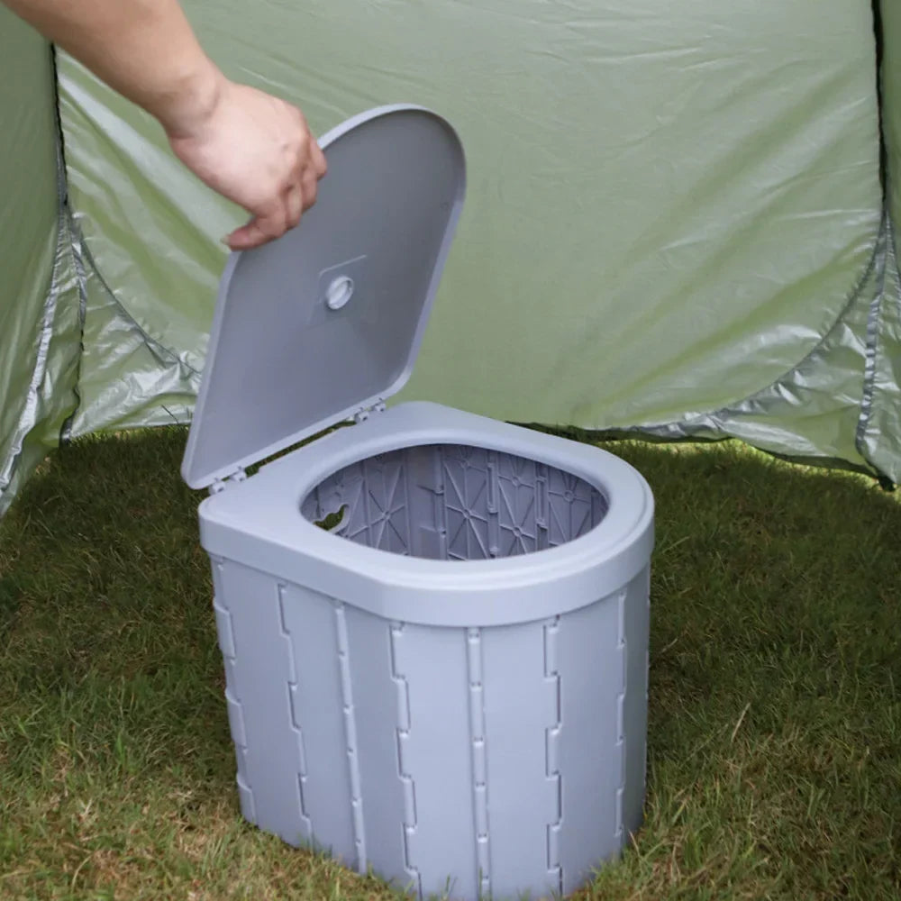 Sammenklappeligt Campingtoilet med Aftageligt Toiletsæde