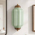 Art Deco Væglampe med Rillet Glasskærm