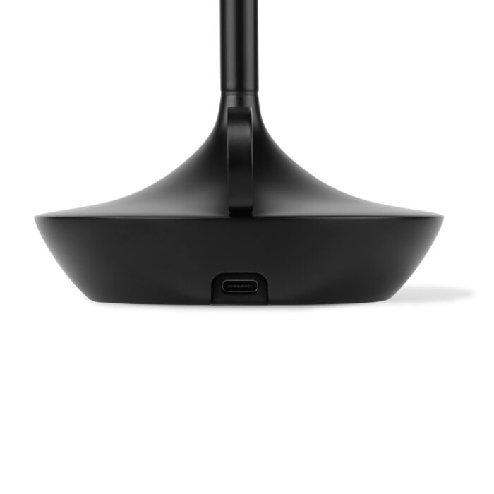 Genopladelig LED-Bordlampe i Aluminium med 3 Lysstyrker
