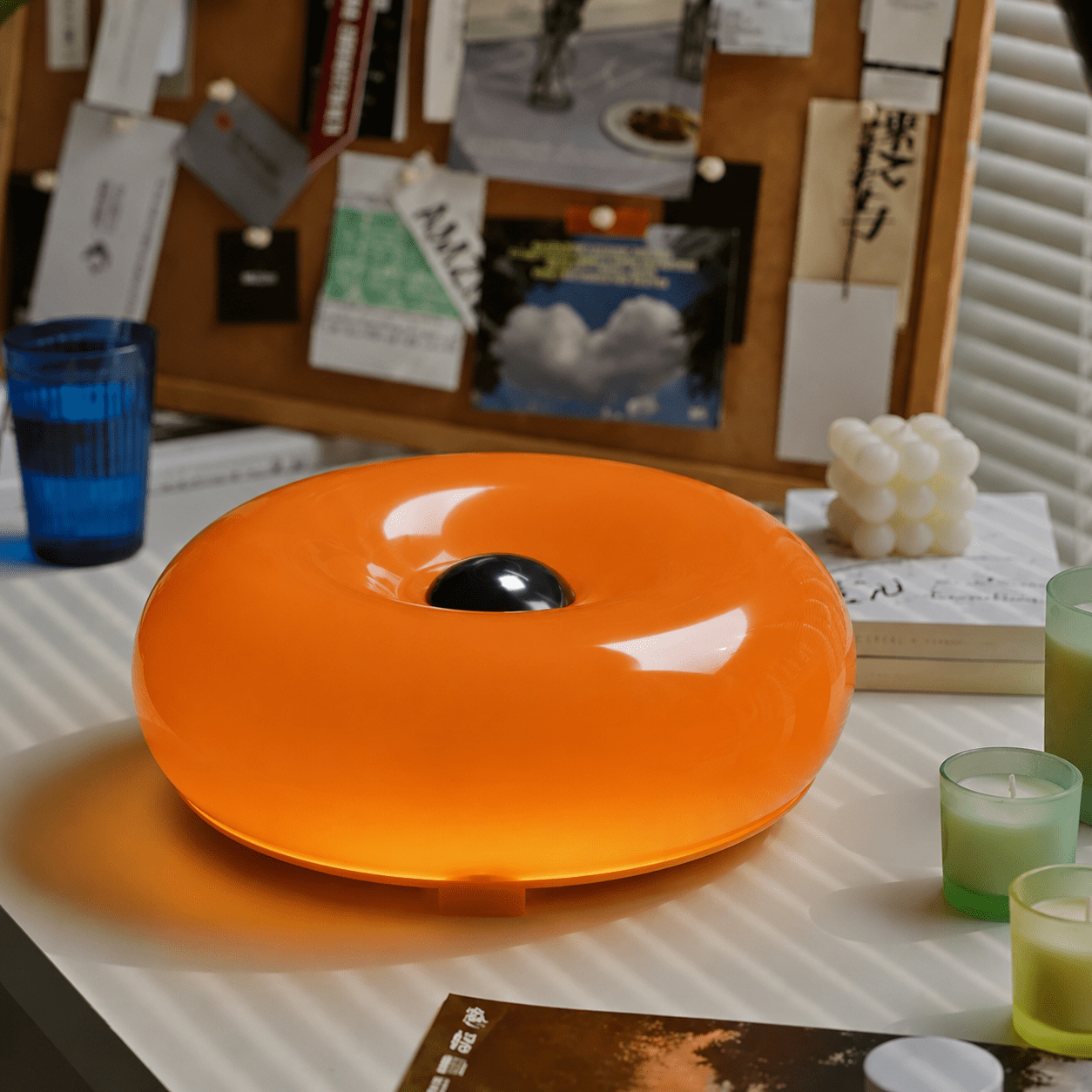 Donutlampe til Væg og Bord med Indirekte Lys