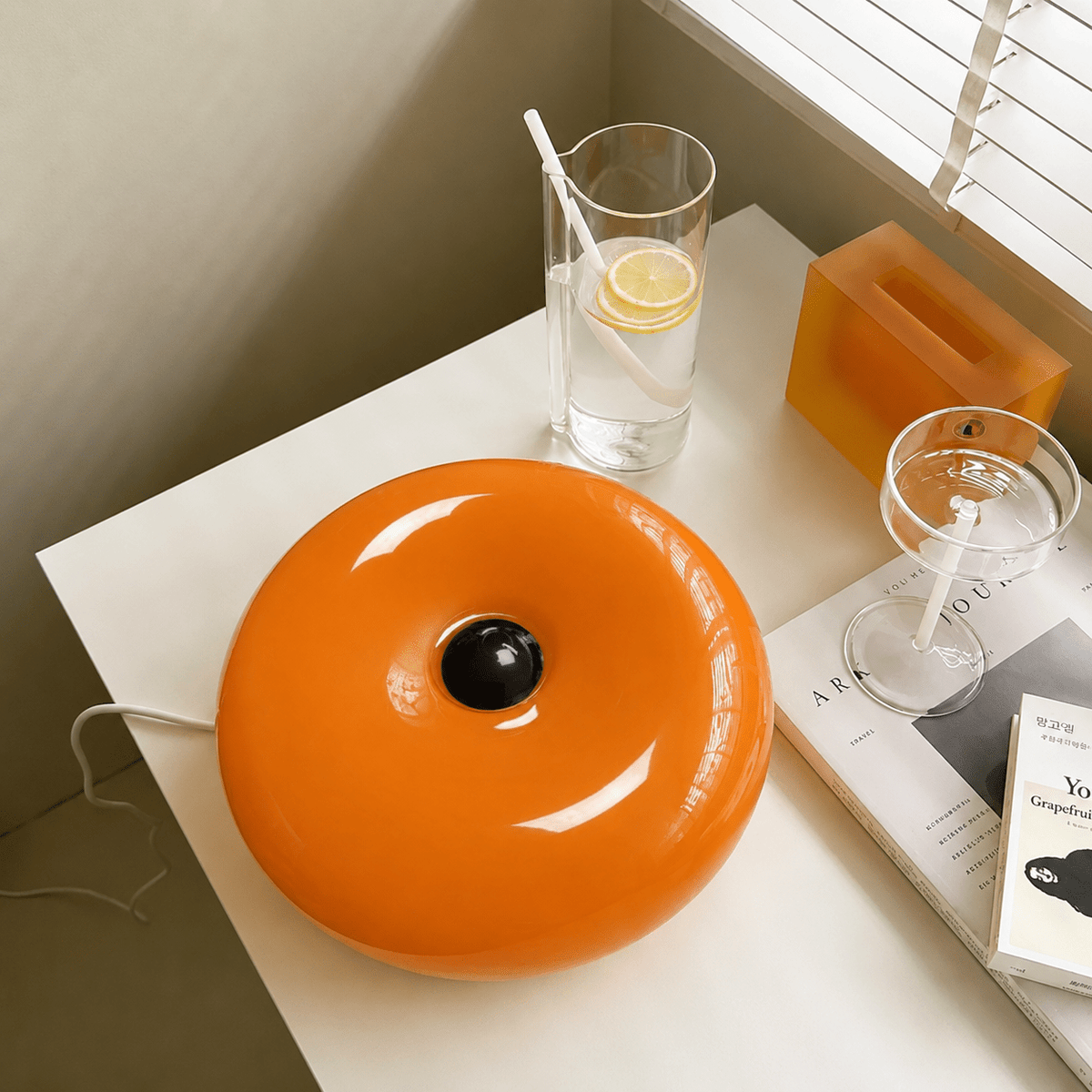 Donutlampe til Væg og Bord med Indirekte Lys